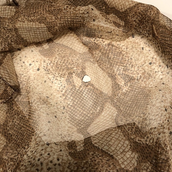 Sheer Oversize Python Print Scarf - Picture 6 of 8